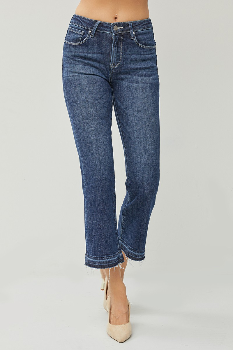 Risen HIGH RISE CROPPED FLARE JEANS