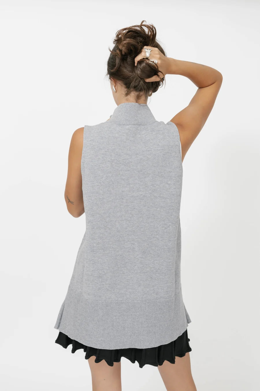 Smash & Tess Blair Knit Vest - Grey & Black