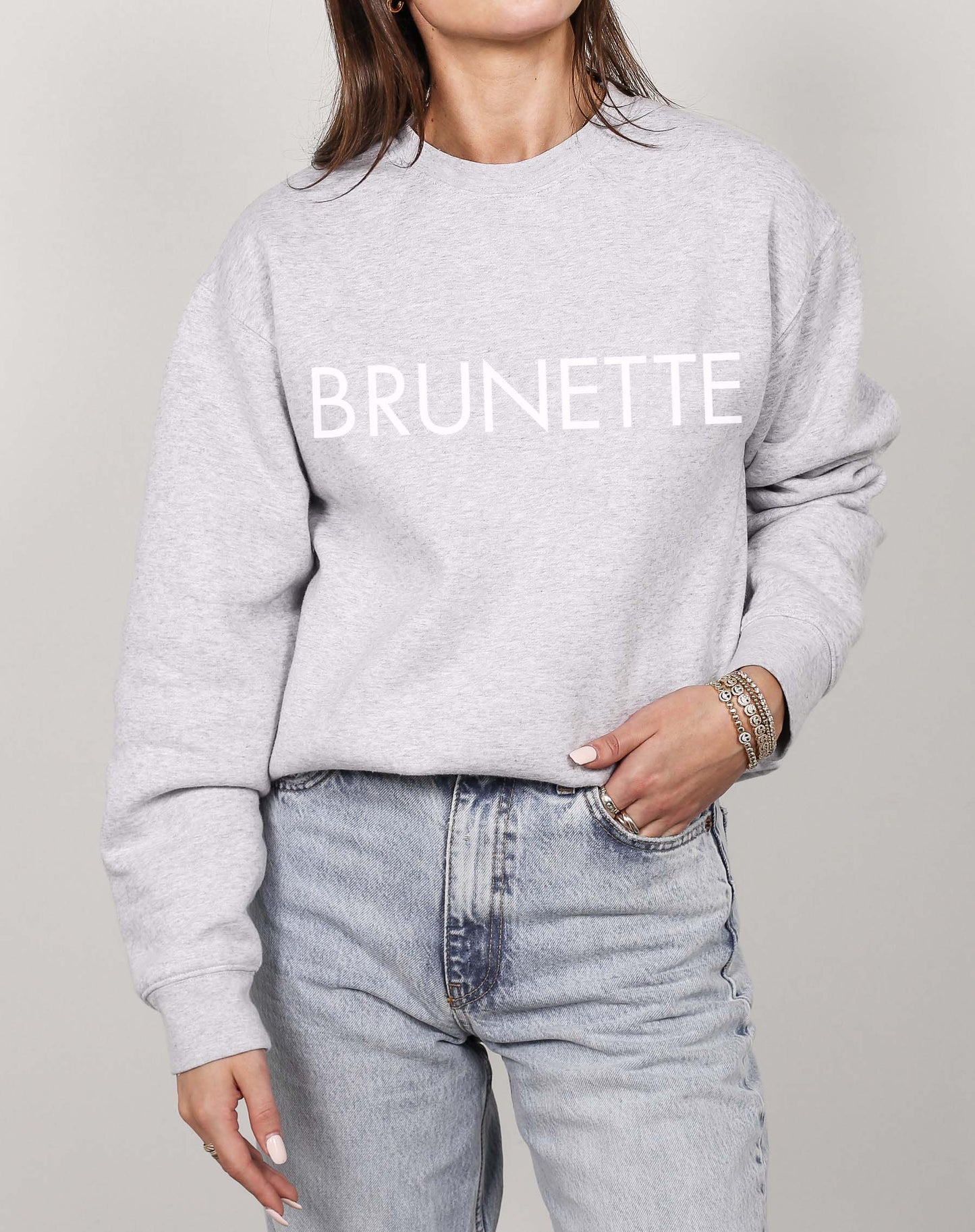 Brunette the Label Crewneck - Grey