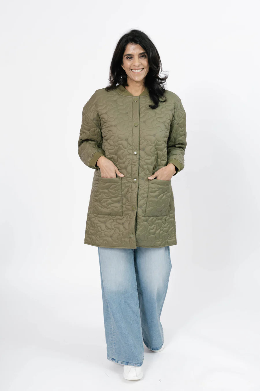 Carson Quilted Jacket - Olive