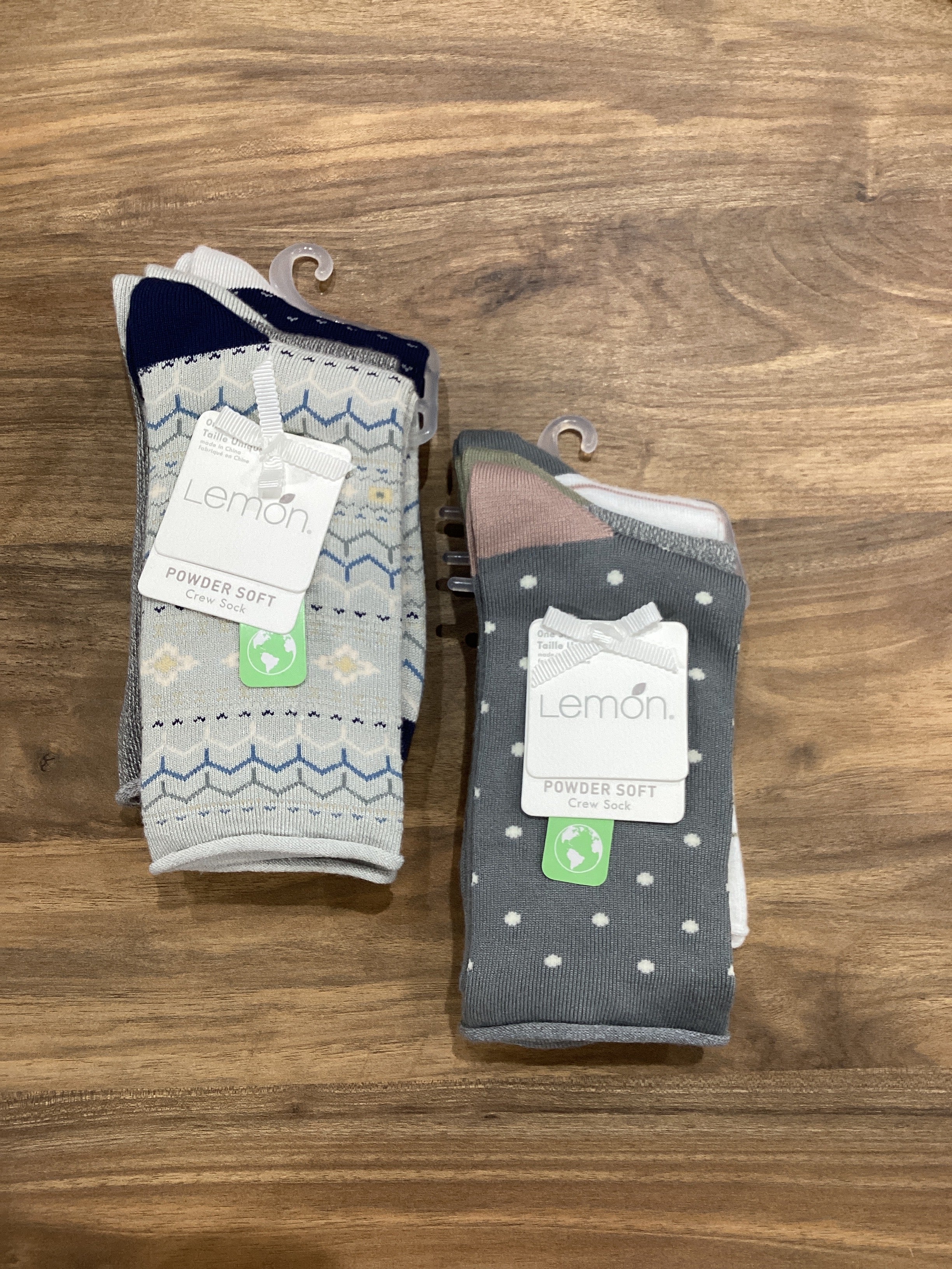 Lemon Powder Crew Sock