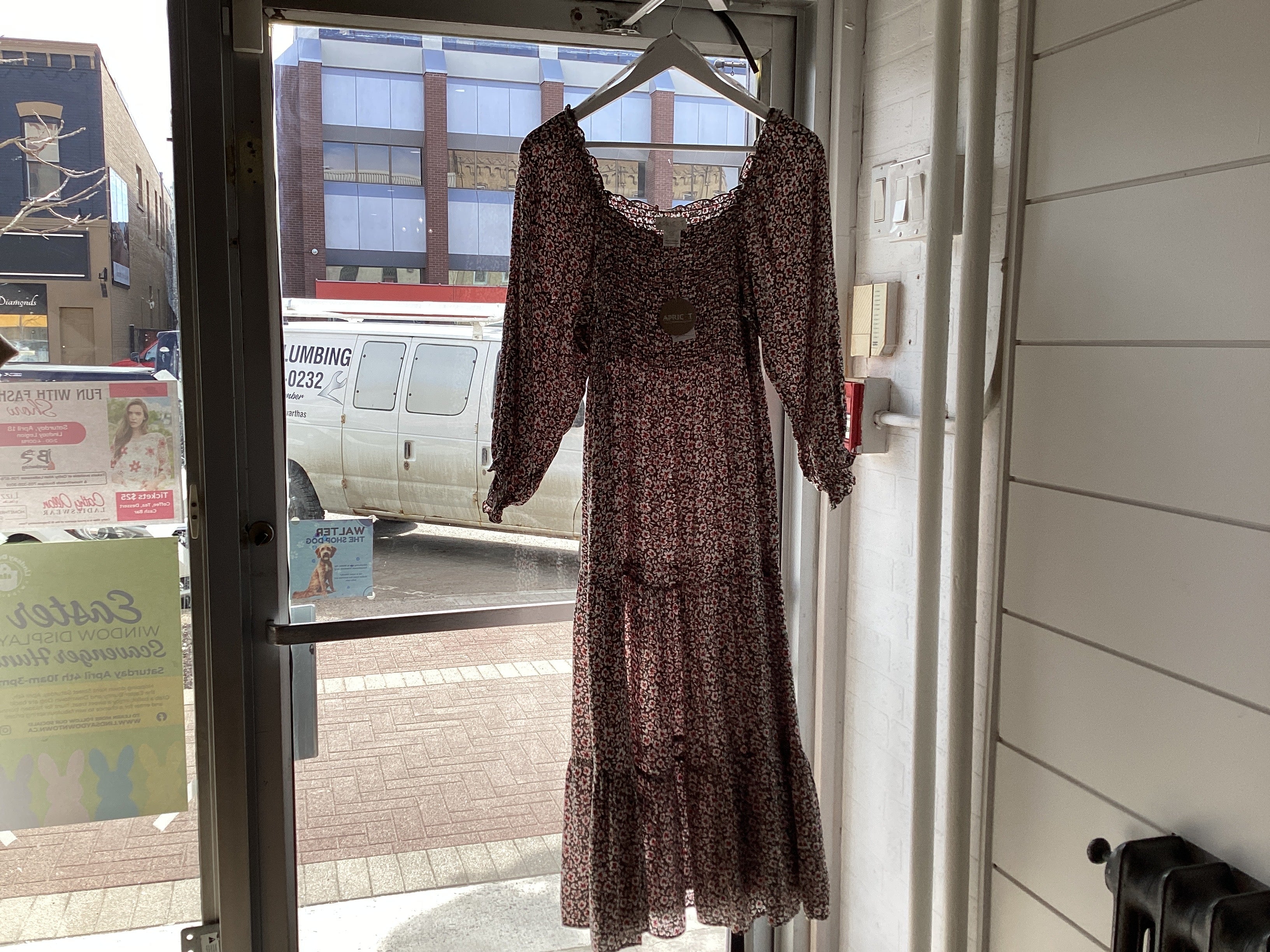 Tiered Smock Ditsy Dress