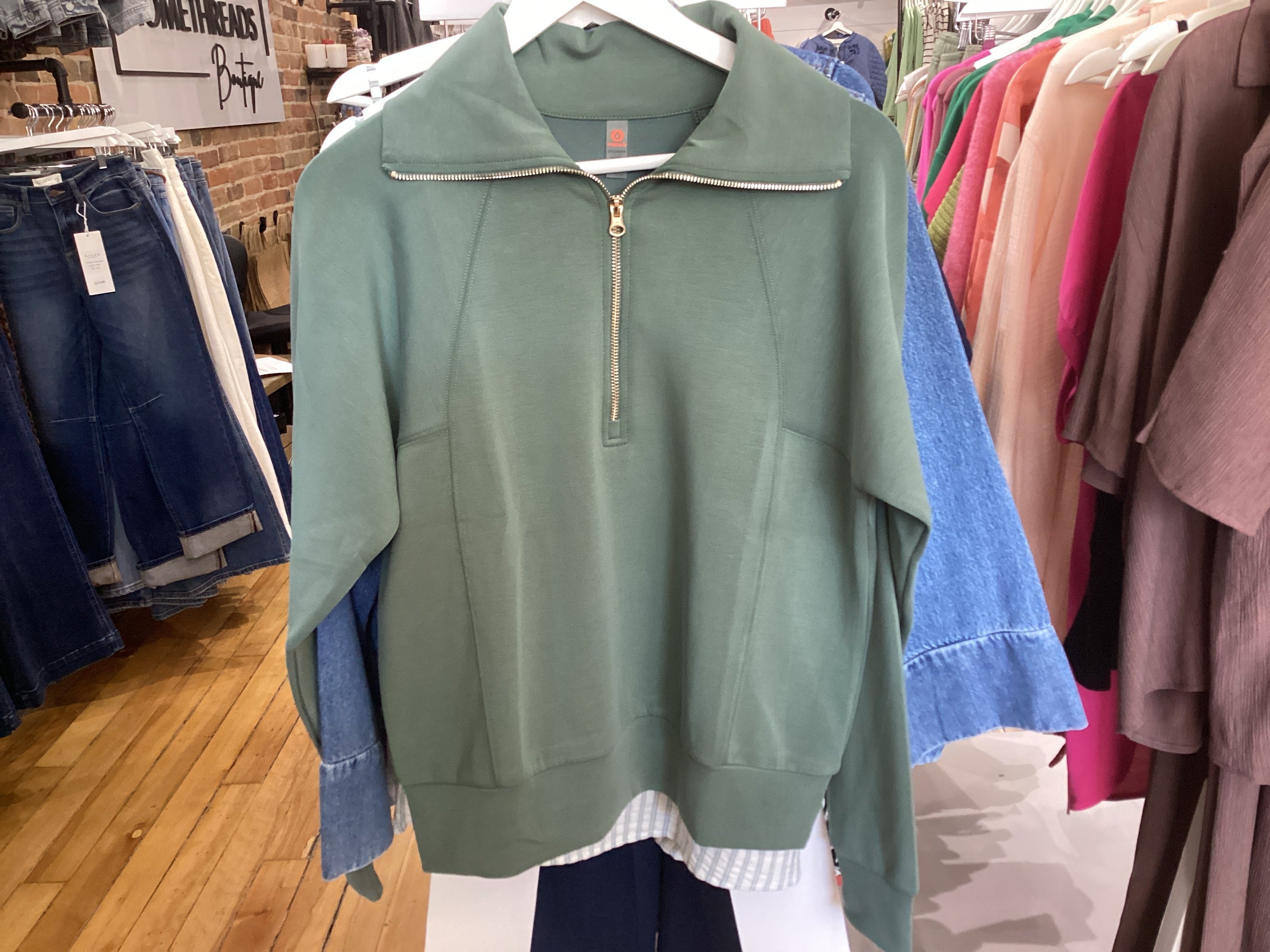 Laguna Scuba Pullover - Eldergreen