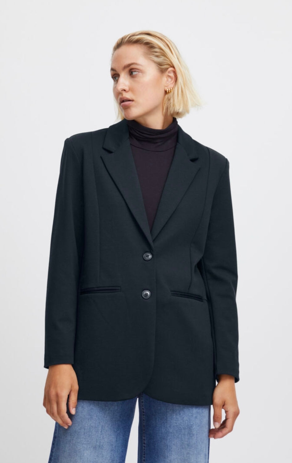 Kate Oversized Blazer - Black