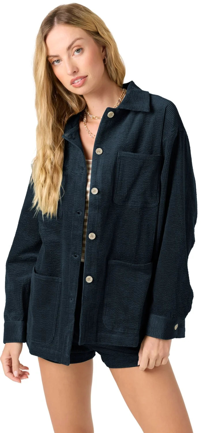 Langford Shacket - Slate
