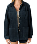 Langford Shacket - Slate