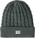 OG Cable Beanie - Black & Hunter Green