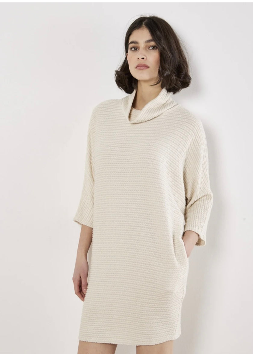 Cable Soft Mock Neck Dress