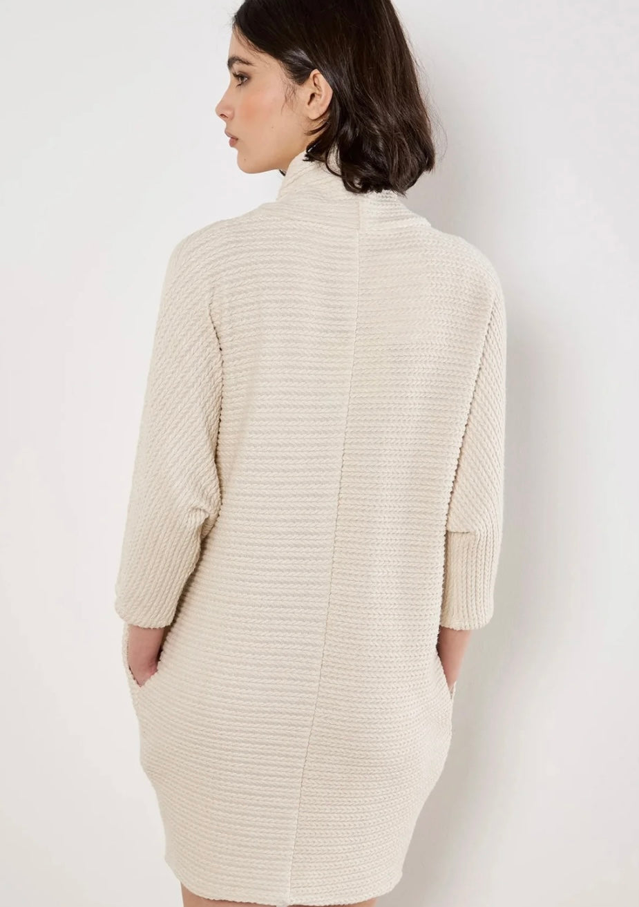 Cable Soft Mock Neck Dress