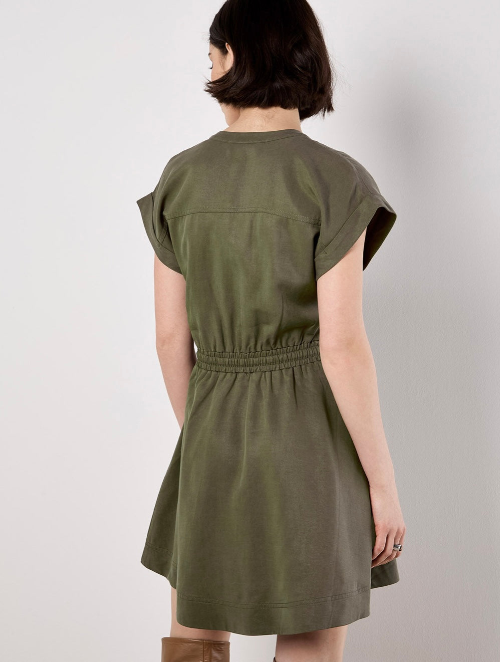 Skater Skirt Slub Dress