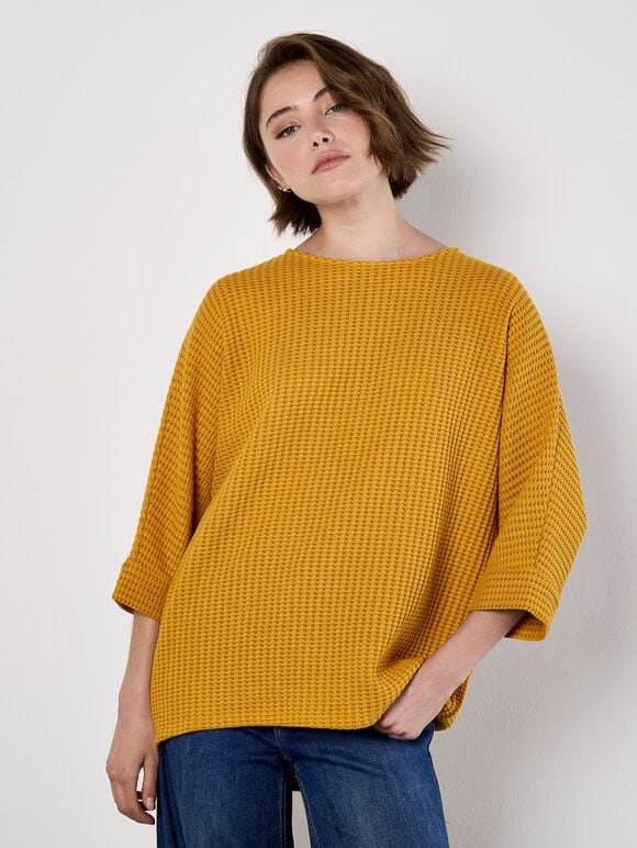 Waffle Knit Batwing Tee