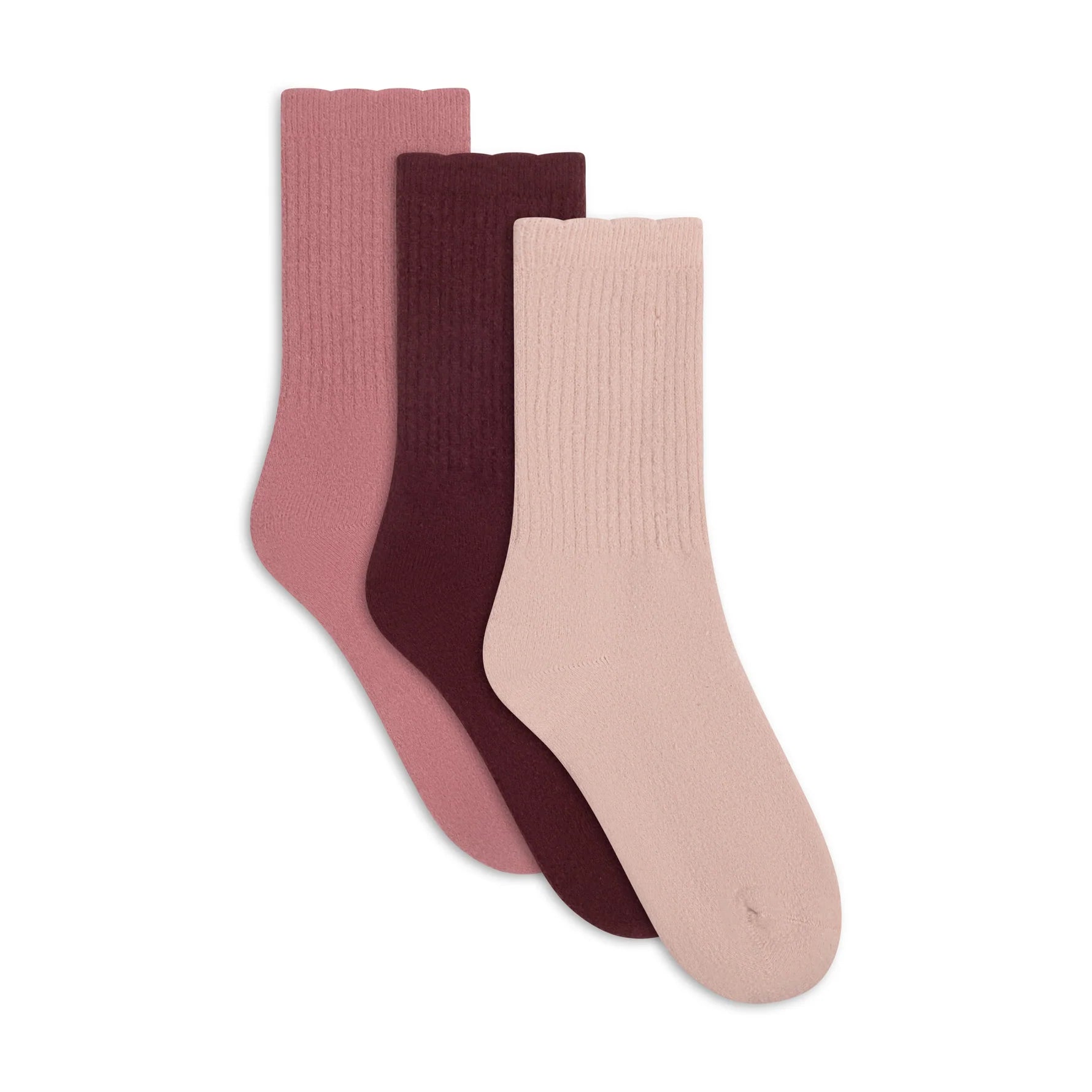 Lemon Terry Crew Socks - 3 Pack