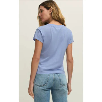 Modern V-Neck Tee- BlueLight