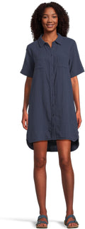 Swing Shirt Mono Dress - Sailor Blue