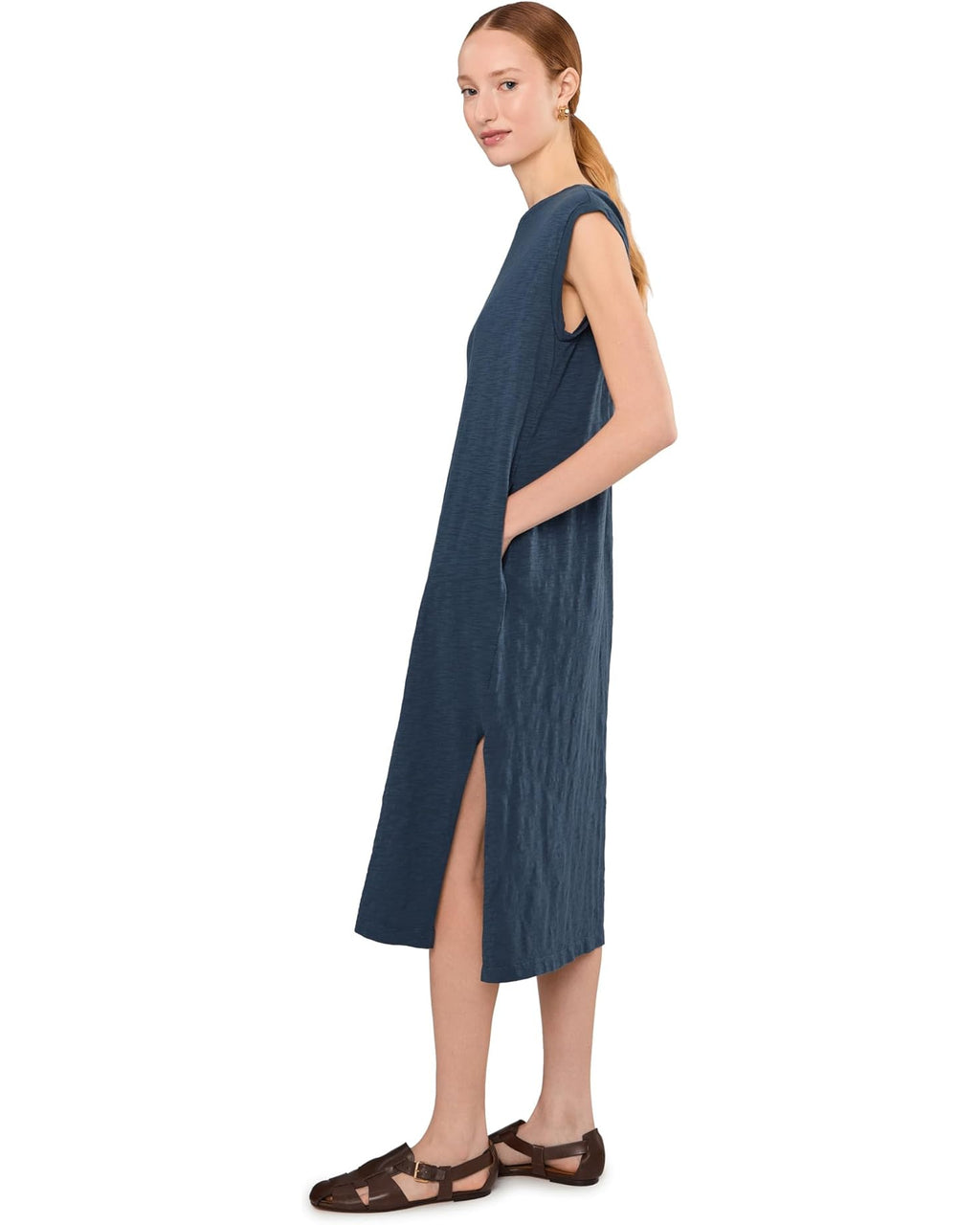 Cap Sleeve Column Mono Dress