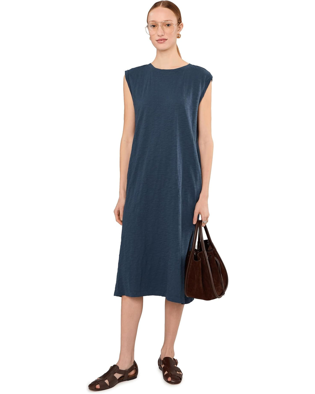 Cap Sleeve Column Mono Dress