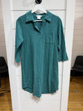 Johnny Collar Mono - Frozen Teal