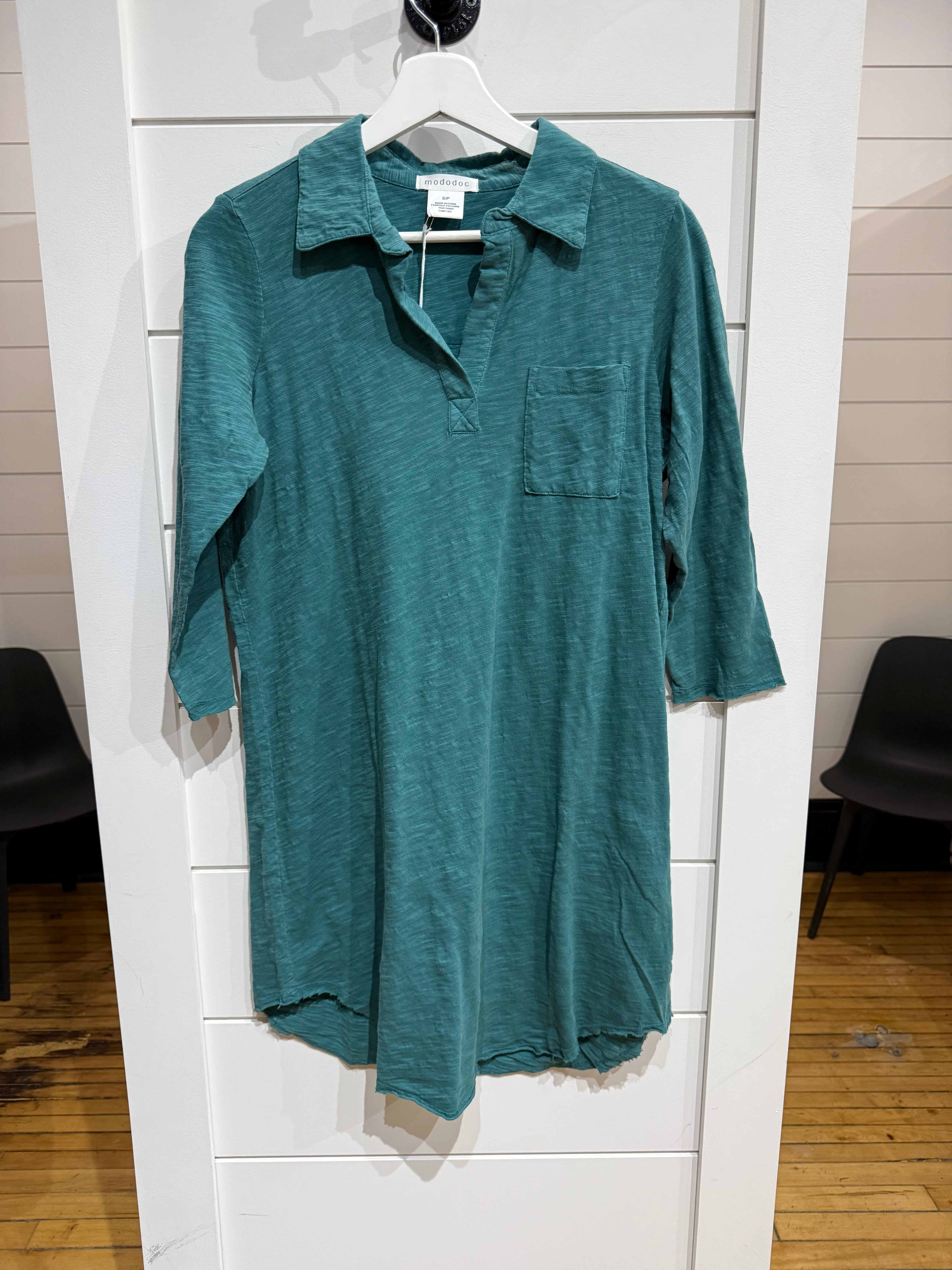 Johnny Collar Mono - Frozen Teal