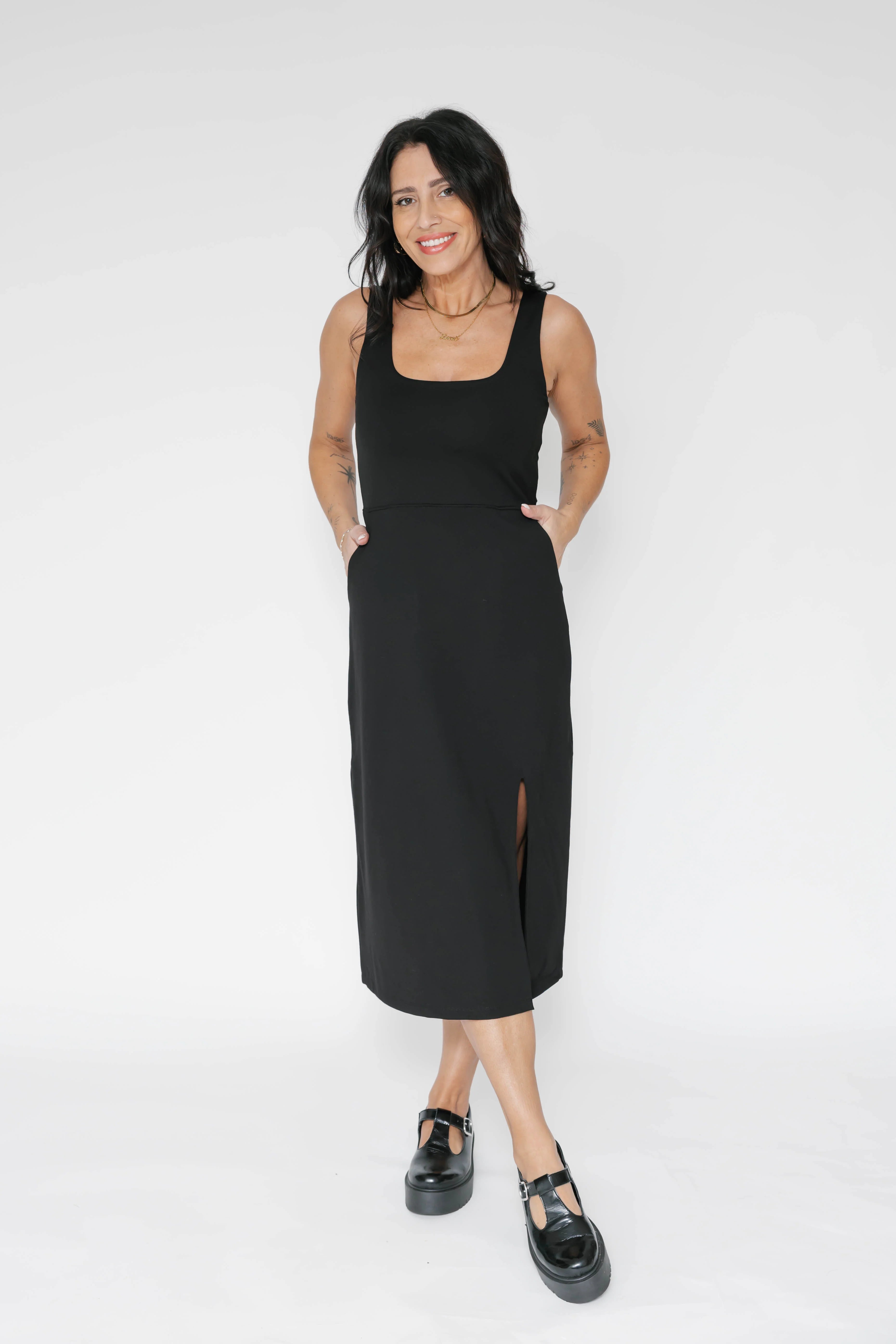 Smash and Tess Penny Midi Dress - Black