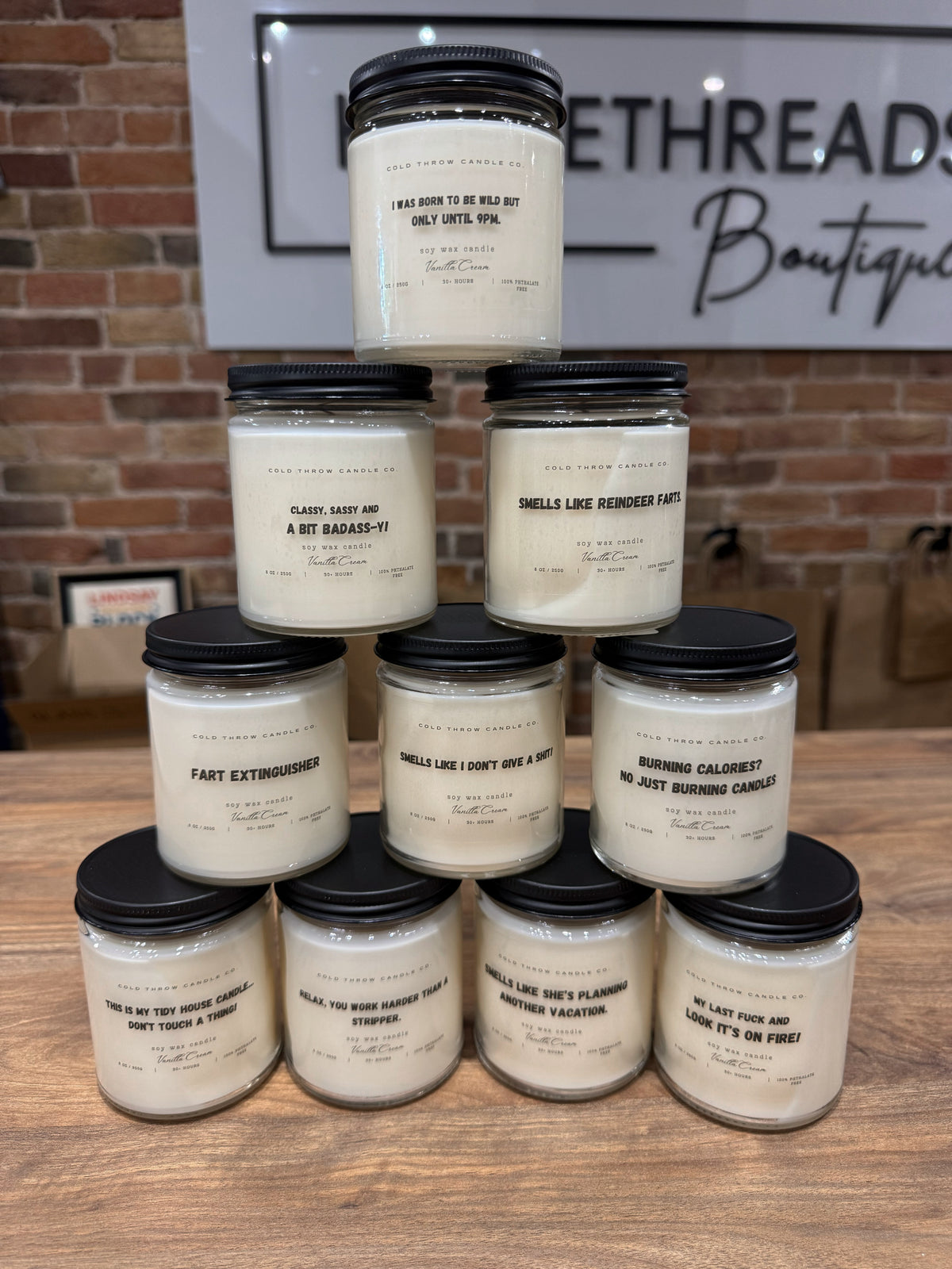 Cold Throw Candle - Statement Candle