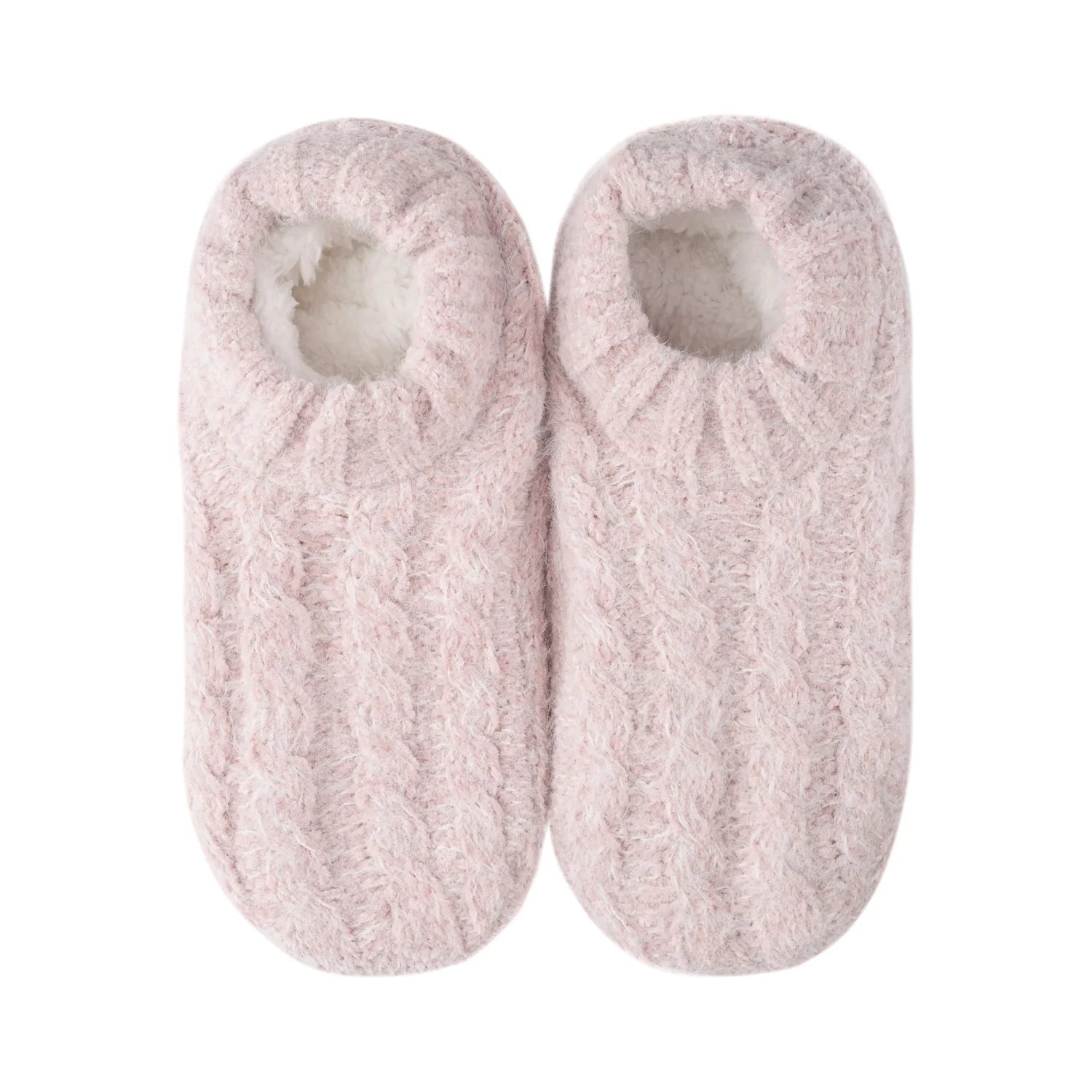 Lemon All Over Cable Slipper -Pink