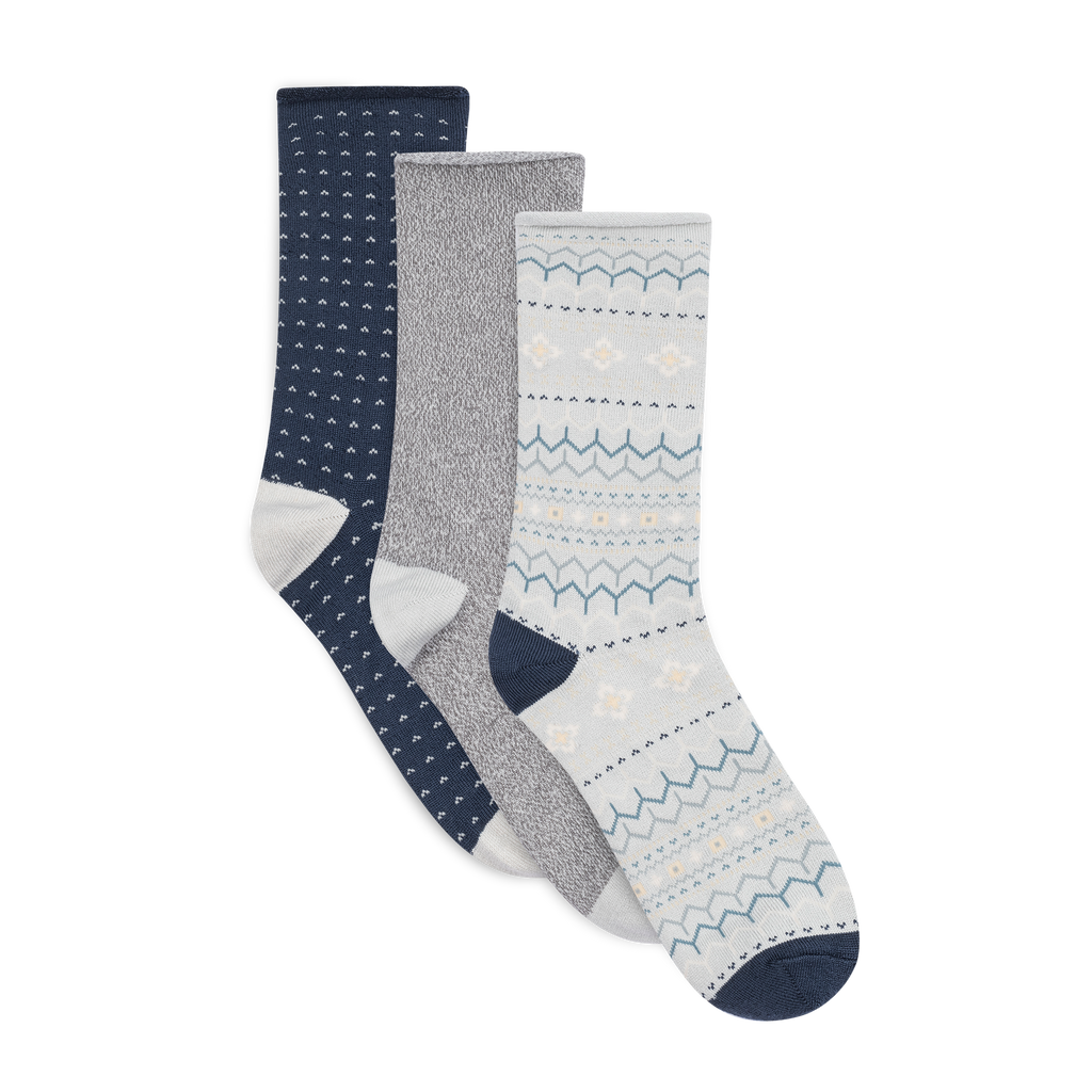 Recycled Powder Crew Sock - 3 Pack