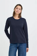 Pusti O-Neck Sweater Navy