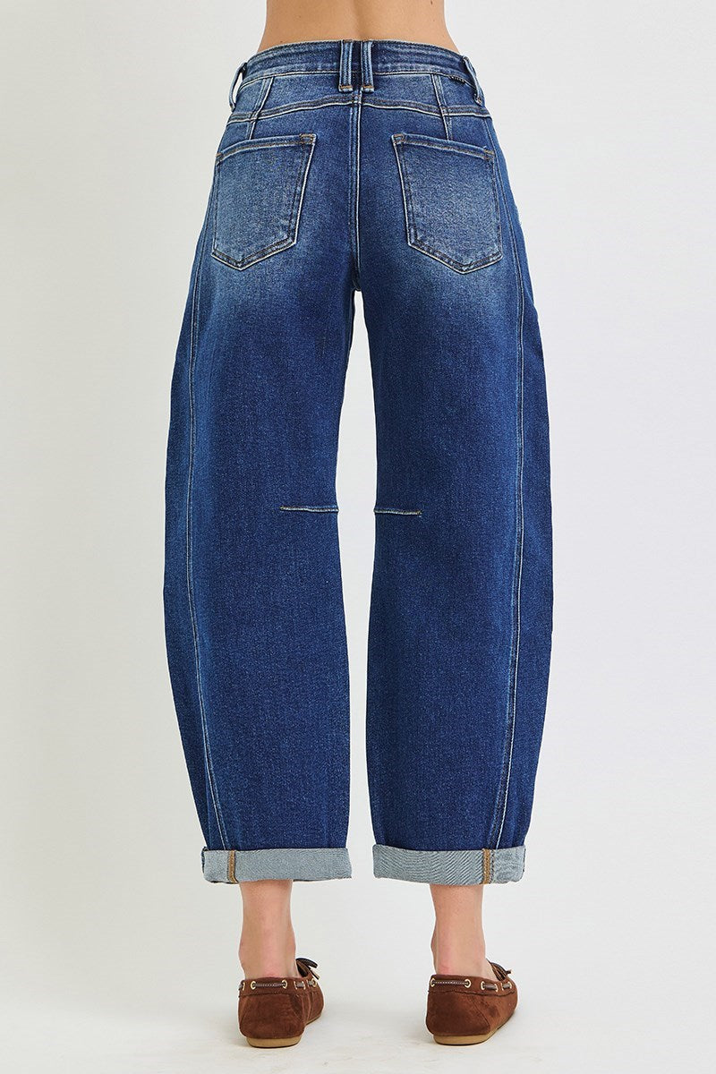 Risen Slouchy Ankle Barrel Jean