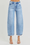 Risen High Rise Barrel Jean