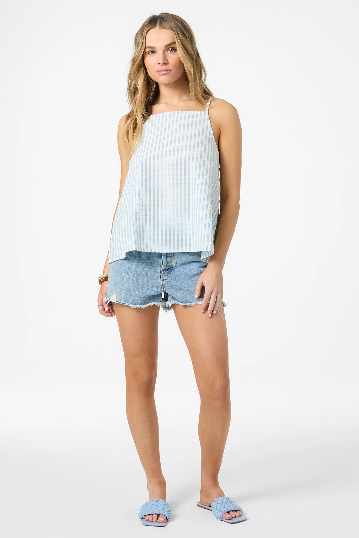Martina Plaid Tank