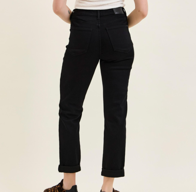 Judy Blue High Waist Tara Girlfriend Jean Black