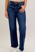 JudyBlue MR Straight Leg Dark Jean