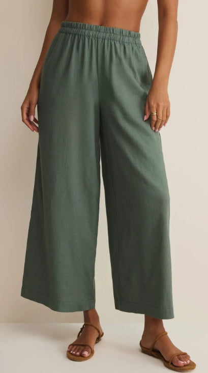 Scout Linen Pant - Everglade