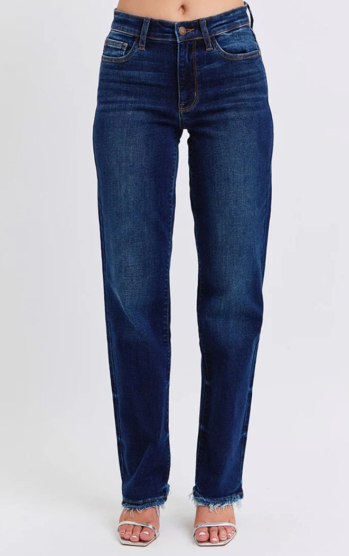 Judy Blue Mid rise Frayed Hem Jean