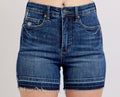 JudyBlue Frayed Tummy Control Shorts