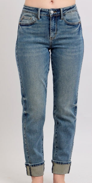 Judy Blue Vintage Cuff Boyfriend