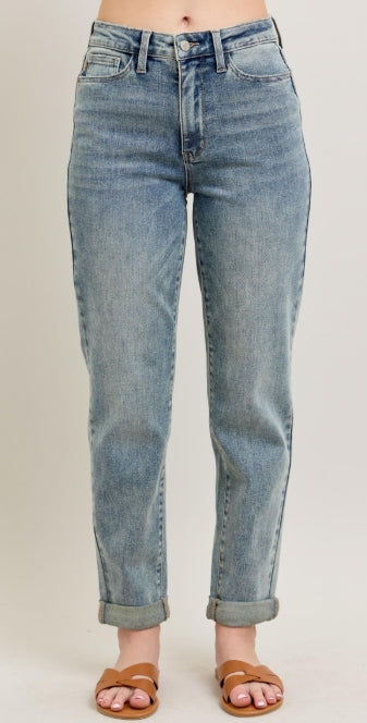 Judy Blue Double Rolled Vintage Boyfriend