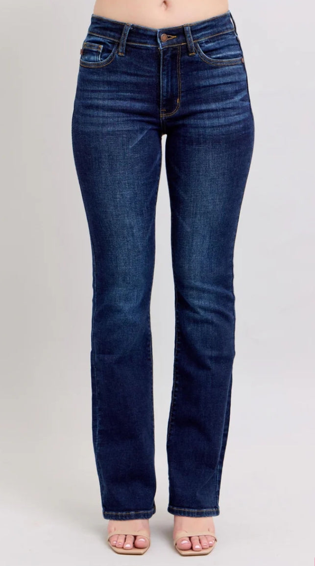 Judy Blue Mid rise Dark Boot Cut