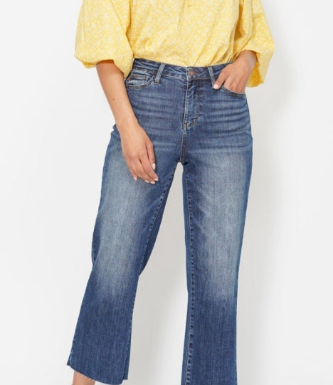 JUDYBLUE High waist pocket crop
