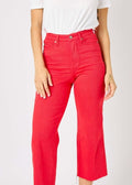 JudyBlue Red Crop Wide Leg