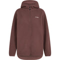 Long Fuzzy High Pile Jacket- Purple Gray