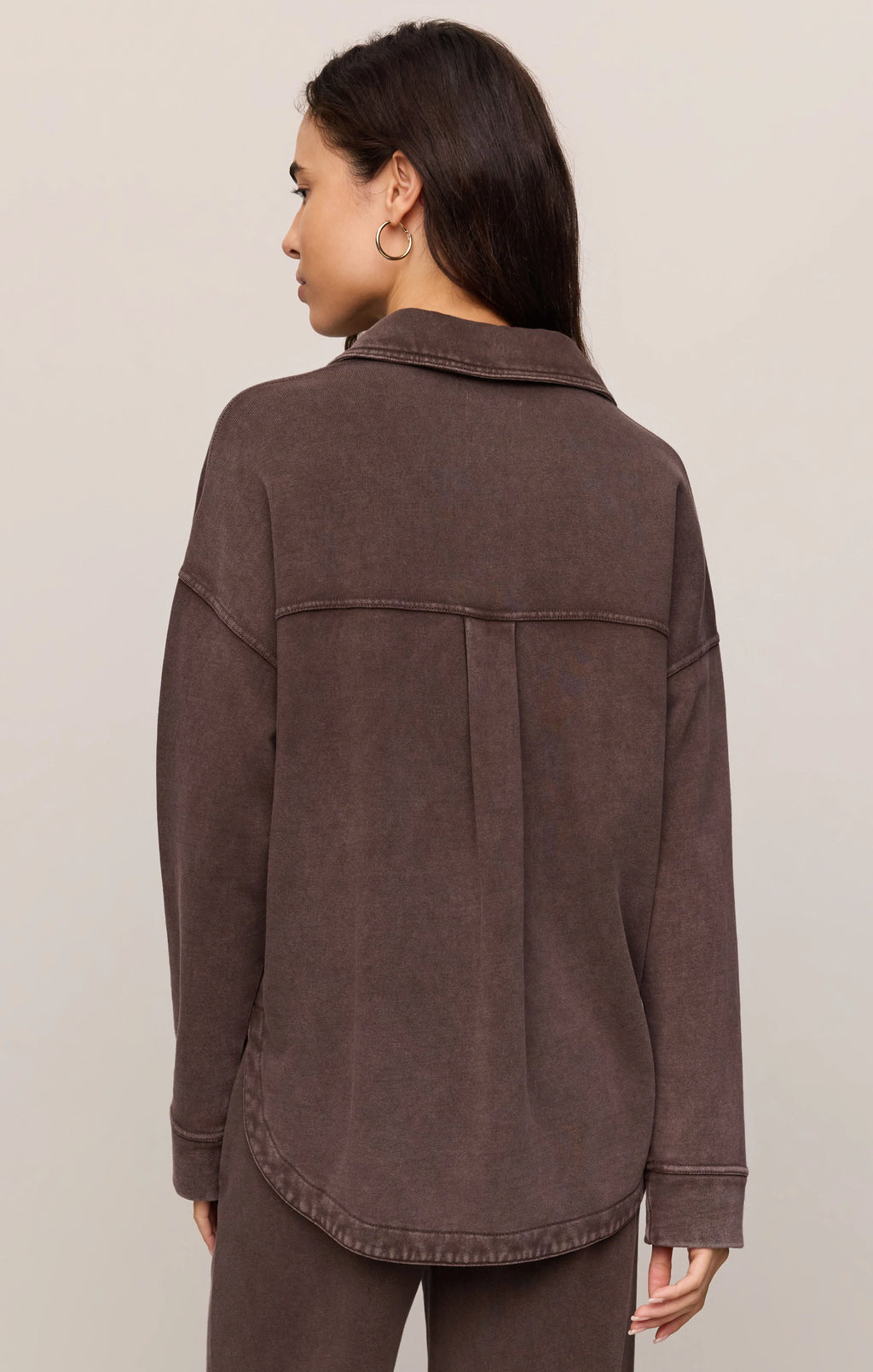 Z Supply - All Day Knit Jacket Dark Chocolate