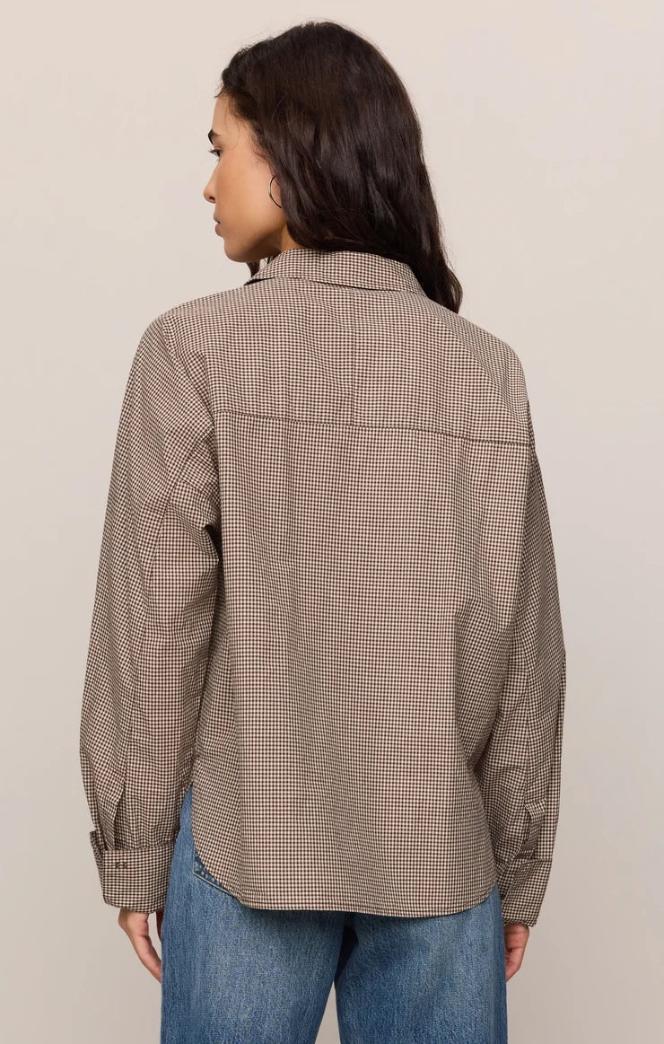 Z Supply- On Duty Gingham Button Up