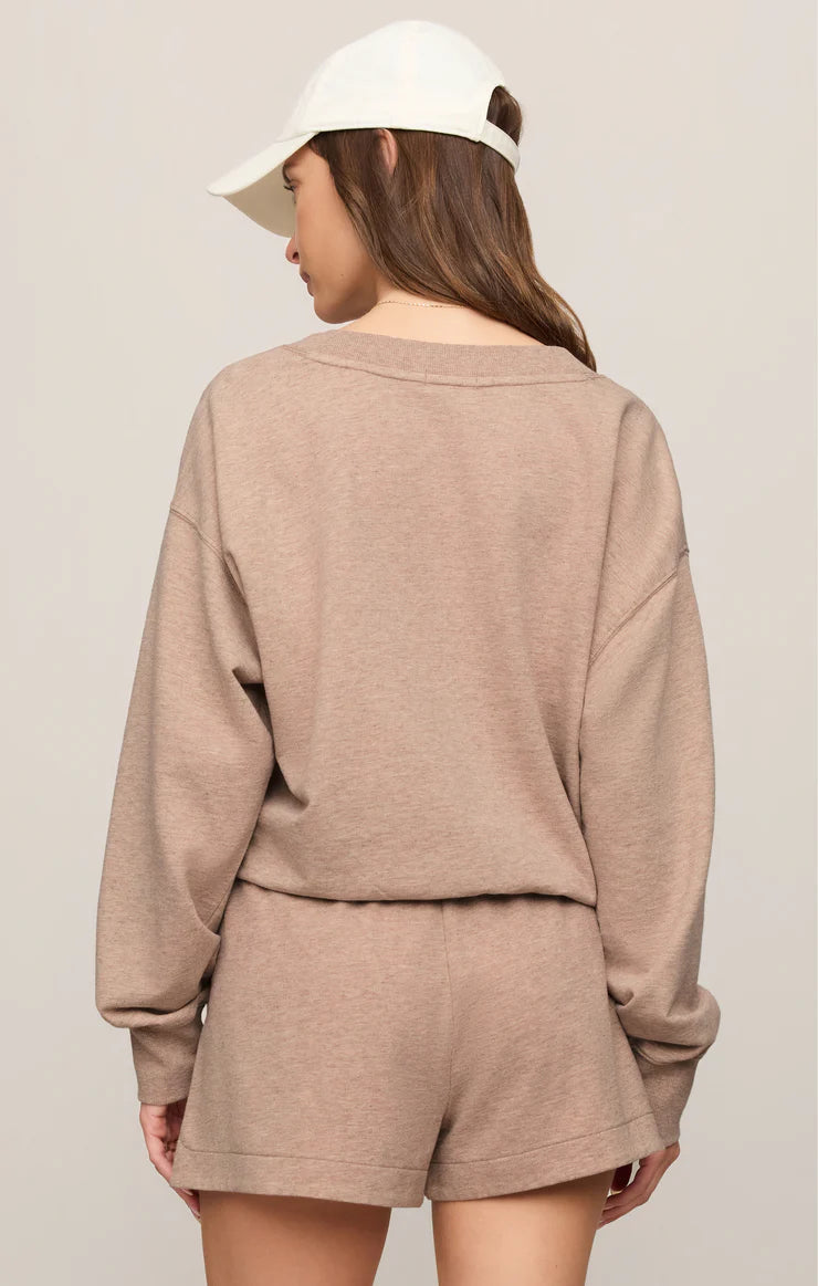 Z Supply - The Everyday V Neck Heather Ash