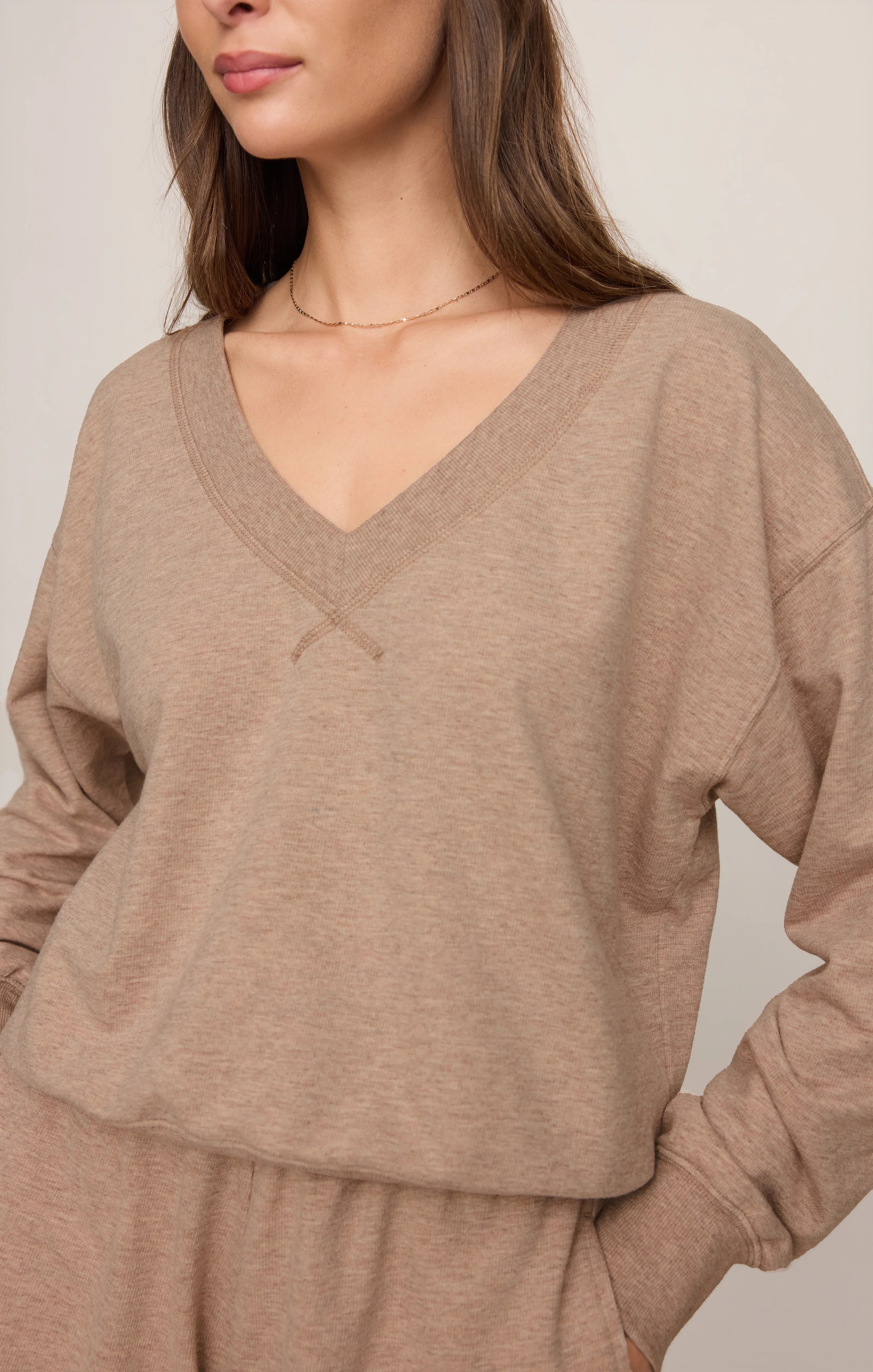 Z Supply - The Everyday V Neck Heather Ash