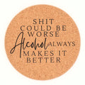Properly Improper Cork Coaster