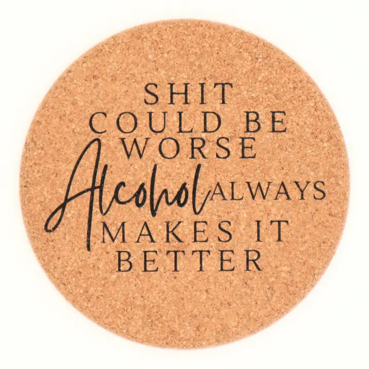 Properly Improper Cork Coaster