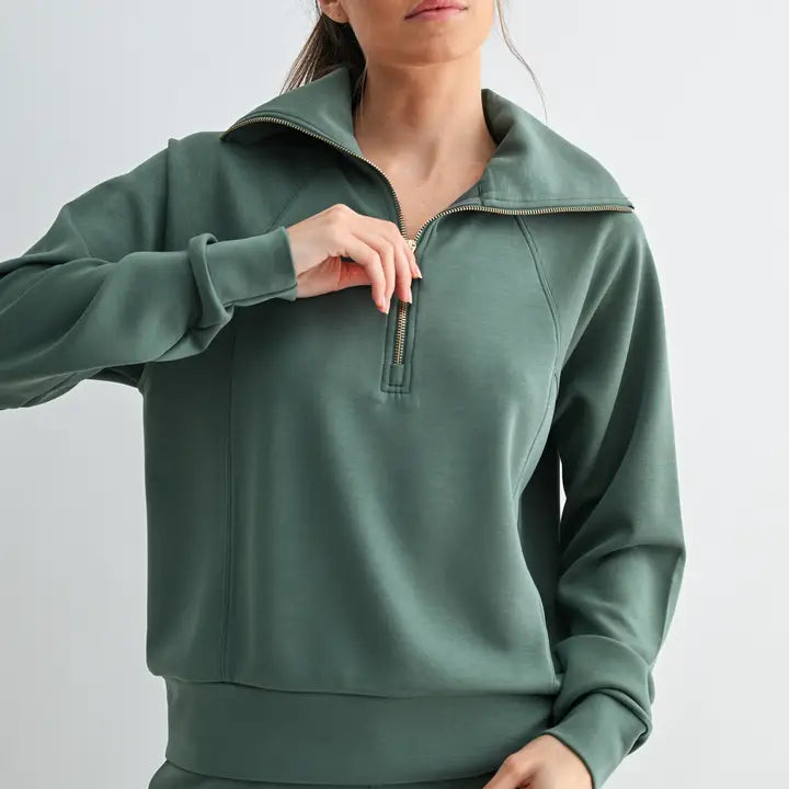 Laguna Scuba Pullover - Eldergreen