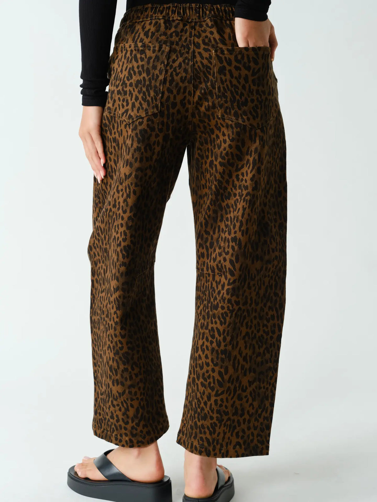 Leopard Barrel Pant
