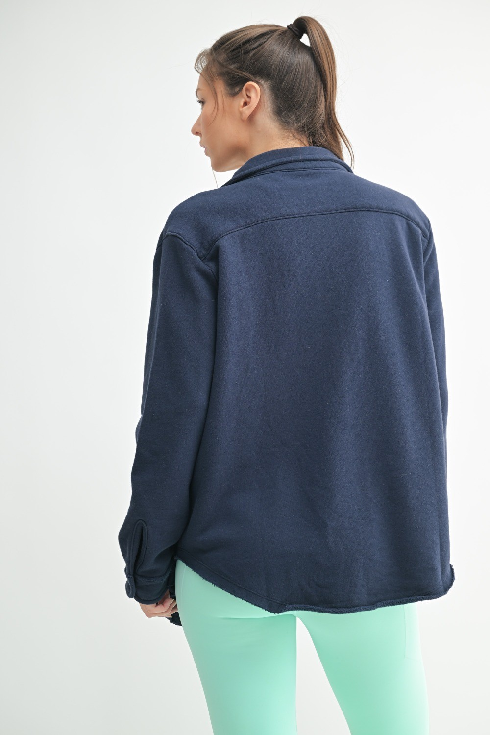 RawEdge Shacket - Navy